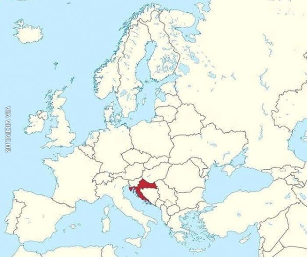 Vrijeme je da cijeli svijet zna gdje je i kolika je Hrvatska na karti