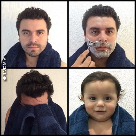 Svaki put kad se obrijem!