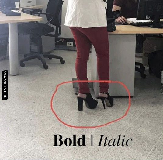 Italic/Bold